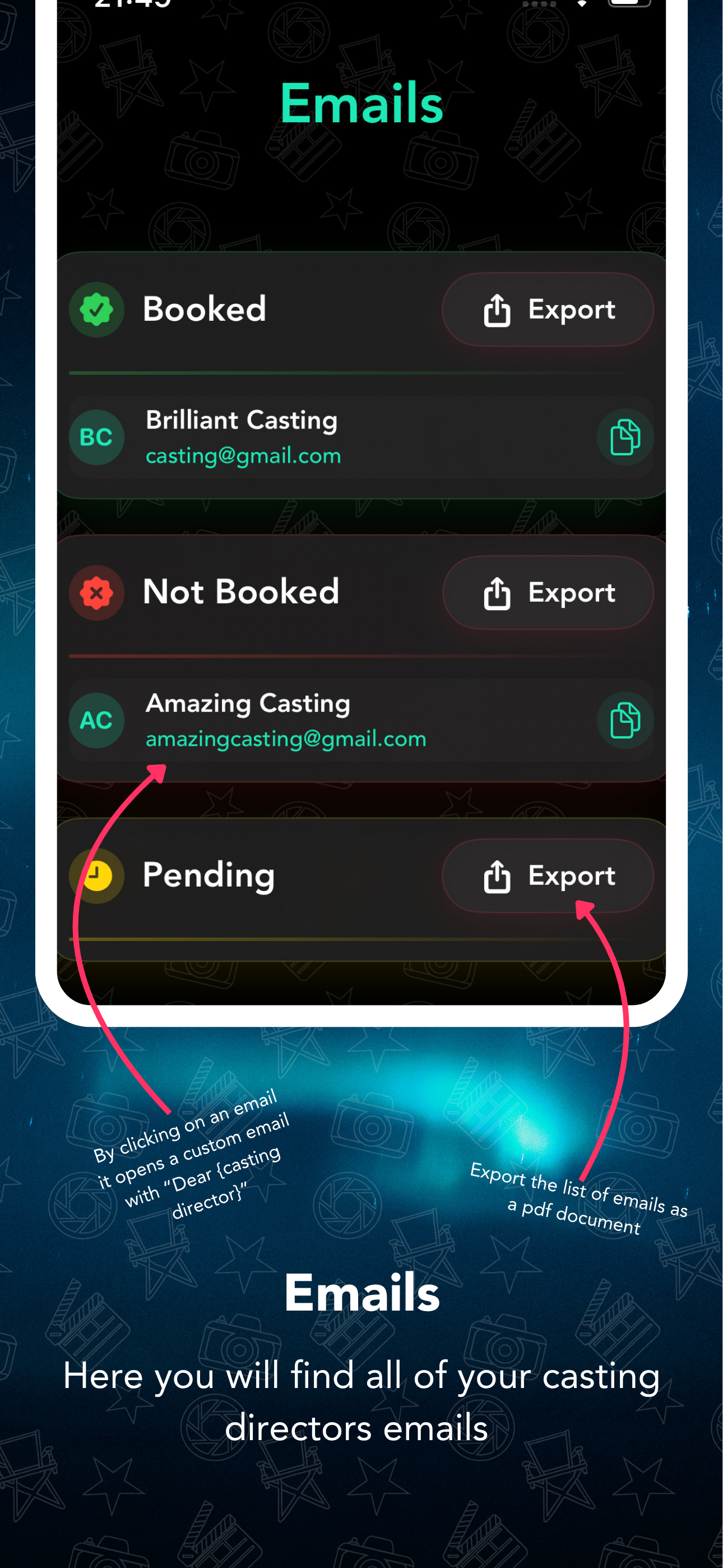 Audition Tracker screenshot 7